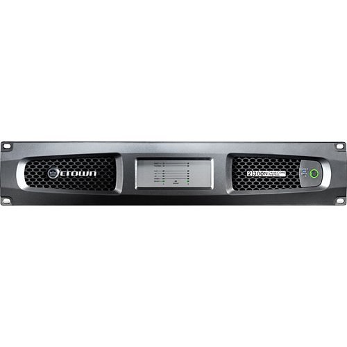 Crown DCI2X300N-U-USFX DCi 2|300N DriveCore 2-Channel Network Power Amplifier with BLU Link, 70V/100V 300W at Ohm