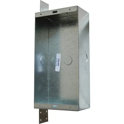 Alpha BBF863 Flush Back Box for AA903C/AA917 SER, (5) 7/8" Knockouts for Wiring
