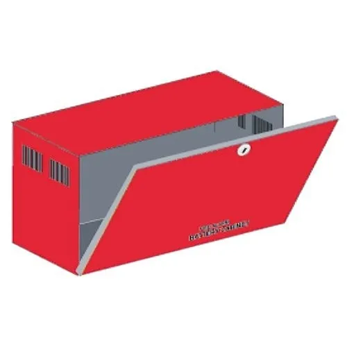 Secutron BC-160R Battery Cabinet Box, Red