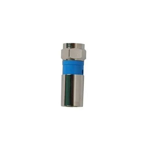 Binary BC3-F-RG6Q F Male Compression Connector-RG6/U QS, Nickel, 20-Pack