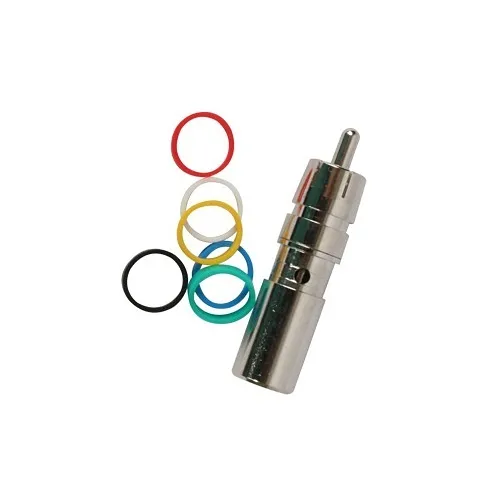 Binary BC3-RCA-RG59 RCA Male Compression Connector for Standard and Quadshield RG59, 75 Ohm, 20-Pack