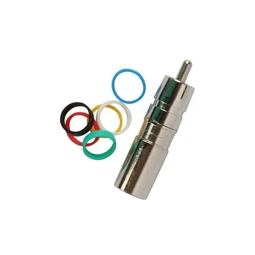 Binary BC3-RCA-RG6 RCA Male Compression Connector 75 Ohms, RG6/U, 20-Pack, Nickel