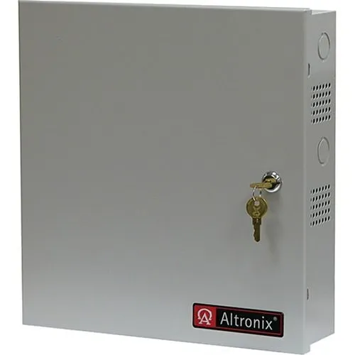 Altronix BC300 Power Supply/Battery Enclosure, 13.5" x 13" x 3.25" D, Indoor, Gray