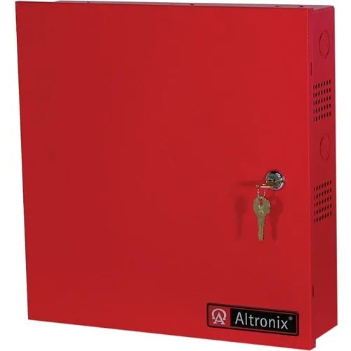 Altronix BC300R Enclosure, 13.5" x 13" x 3.25" D, Red, 19-Gauge, Indoor