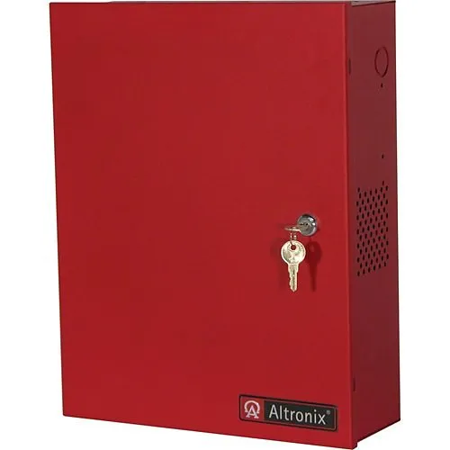 Altronix BC400R Enclosure, 15.5" x 12.25" x 4.5" D, Red, 19-Gauge, Indoor