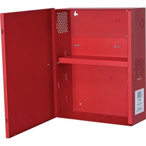 Altronix BC400SR Indoor 19-Gauge Enclosure with Battery Shelf, 15.5"x12.25"x4.5", Red