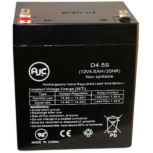 DSC BD4-12 12V System Backup Battery, 4A