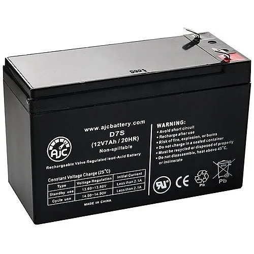 DSC BD7-12 12V 7Ah SLA Rechargeable Intrusion Detection Battery
