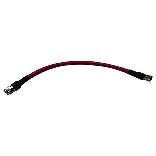 Honeywell BDA BDA-NM-RN4P-05-NM Coaxial Male to Male Plenum Cable Jumper, PTFE, UL Listed, 18" (45.72cm), Red