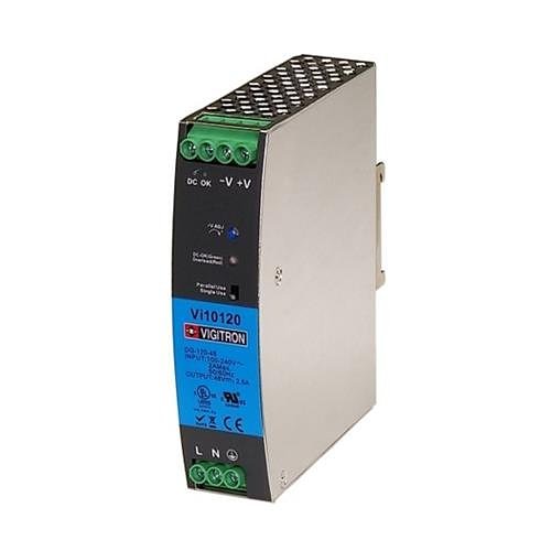 Vigitron Vi10120 Hardened Din Rail Power Supply, 120W