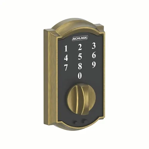 Schlage BE375 CAM 609 Electronic Smart Lock Touch Deadbolt, Keyless Entry, Satin Nickel