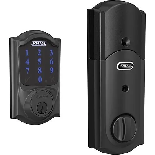 Schlage BE469NX CAM 622  Connect Smart Deadbolt, Z-Wave Plus, Matte Black