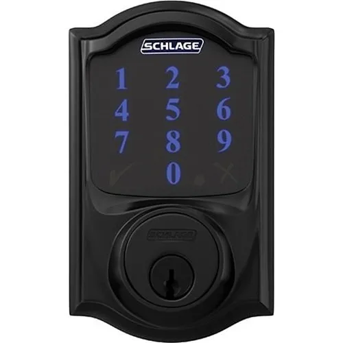 Schlage Connect Smart Deadbolt With Alarm With Camelot Trim, Z-Wave Enabled