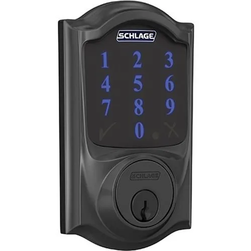 Schlage Connect Smart Deadbolt With Alarm With Camelot Trim, Z-Wave Enabled