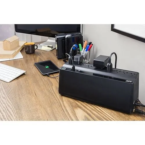 APC BE850G2 Back-UPS, 850VA, 120V, 2 USB Charging Ports, 6 NEMA 5-15R and 3 NEMA 5-15R Surge Outlets