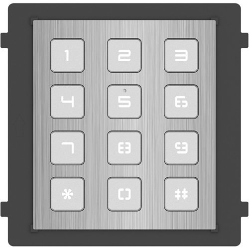 Hikvision DS-KD-KP/S Keypag Module with Backlight Compensation, Stainless Steel