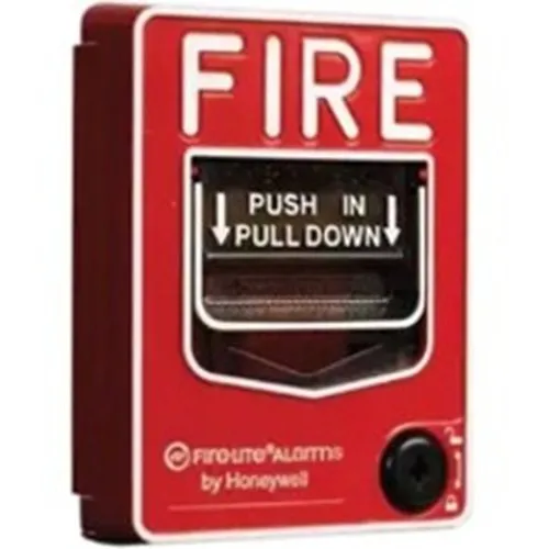 Fire-Lite BG-12LAO Dual-Action Manual Pull Station, Key-Lock Reset Feature, Approved Outdoor Gasket