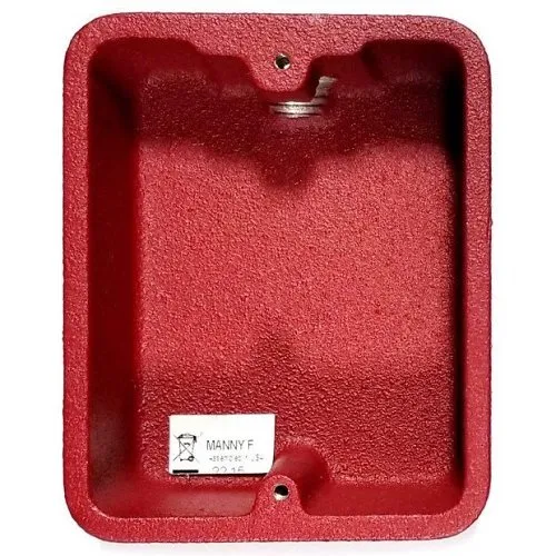 Fire-Lite BG-2R Surface Mounting Backbox for BG-8 Series Pull Stations, Red