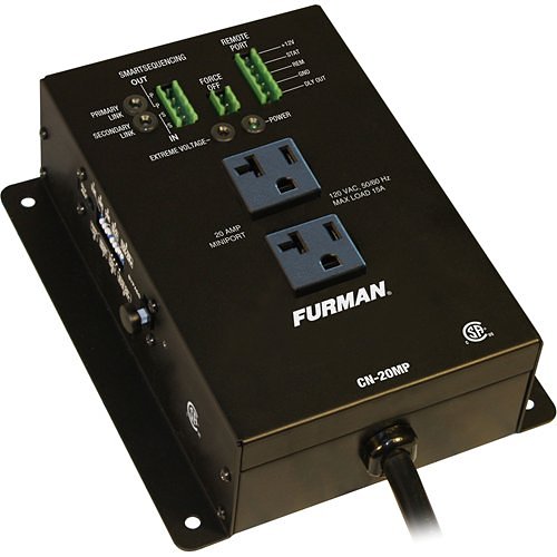 Furman CN-20MP Contractor Series SmartSequencing Remote Duplex with EVS, 20A 120V, Outlets