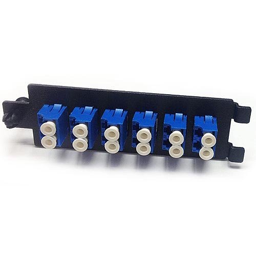 OCC 6112SMDLC Adapter Plate, 12-port, Dual LC, Single-mode, Ceramic Sleeve