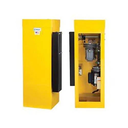 Linear BGUS-16-211-YS BGUS Series 1/2 HP 115V Phase Barrier Gate Operator with 16' Wood Arm, Yellow