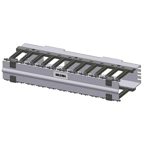 Belden BHH192UR-W Horizontal Manager with Covers, 2U, 19"