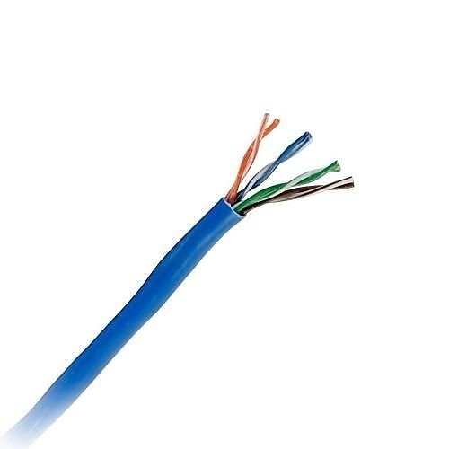C2G 56017 Cat6 Bulk Unshielded (UTP) Ethernet Network Cable with Solid Conductors, Riser CMR-Rated, TAA Compliant, 1000', Blue