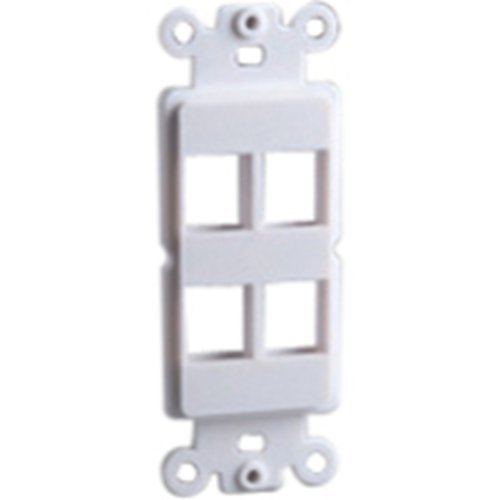 DataComm 20-5172 Decor Plate Insert for Keystones, White