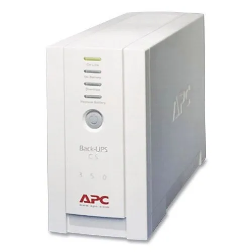 APC BK350 Back-UPS CS 350VA, 120V, NEMA Outlets, 4-Surge, Beige