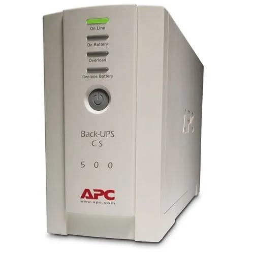 APC BK500 Back-UPS CS 500VA, 120V, NEMA Outlets, 3-Surge, Beige