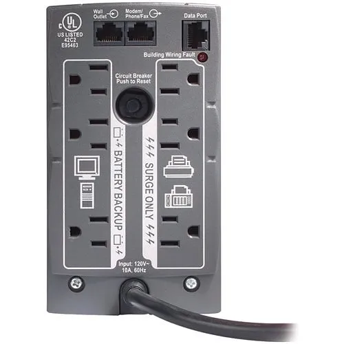 APC BK500BLK Back-UPS 500, Black