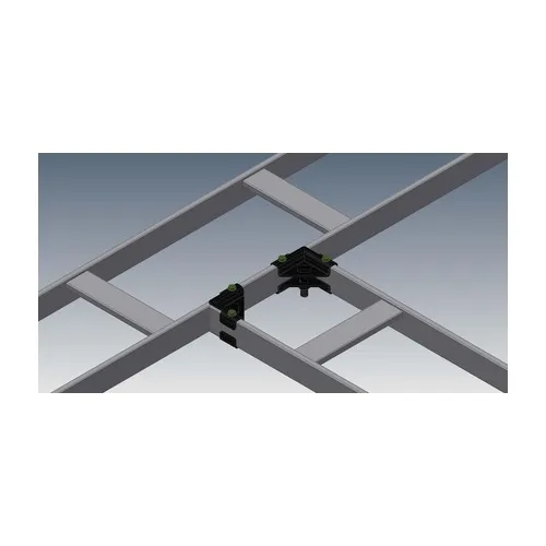 Belden BLJSU302-15B Junction-Splice Kit with (4) Corner Clamp Plates, (2) Long Trimmed Head Bolts, (2) Hex Nuts and (2) Split Lock Washers, Black