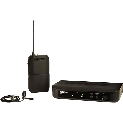 Shure BLX14/CVL-H9 Wireless Presenter System with CVL Lavalier Microphone, Frequency Band Version H9, Power Supply Included