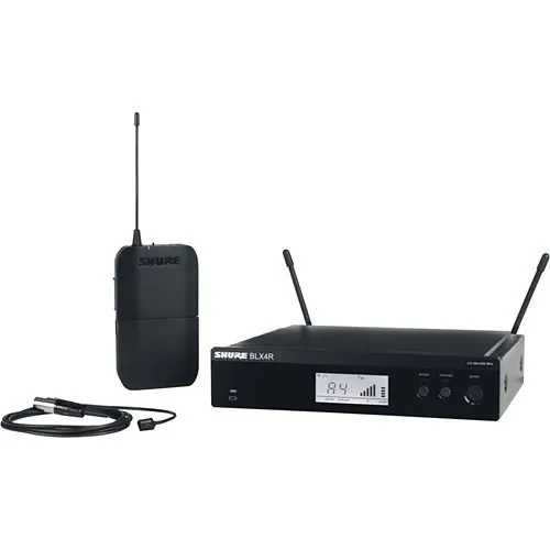 Shure BLX14R/W93-H9 Wireless Rack-Mount Presenter System with WL93 Miniature Lavalier Microphone