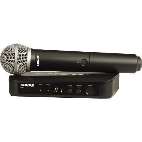 Shure BLX24/PG58-J11 Wireless Vocal System with PG58 Handheld Microphone, J11 Band