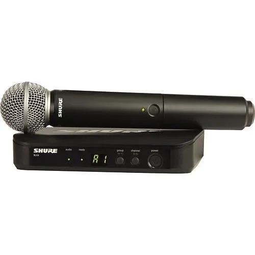 Shure BLX24/SM58-H9 Wireless Vocal System with SM58 Handheld Mic, H9 Band