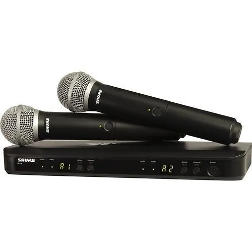 Shure BLX288/PG58H10 Dual Voice Over Communication System with PG58 Microphone