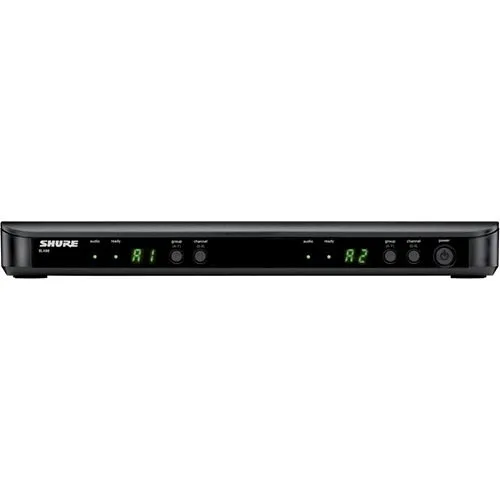 Shure BLX88=-H11 Dual Wireless Receiver for BLX Wireless System, Frequency Band Version H11 (572-596 MHz), US Power Supply Included