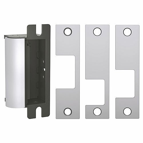 HES 1006CLB-630-LBM 1006 Series Complete Electric Strike with Latchbolt Monitor, includes Faceplates (J, K, KD, KM), Satin Stainless Steel