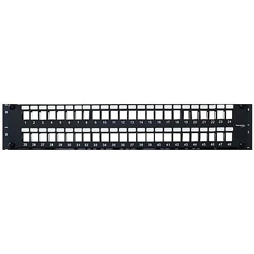 Wavenet BPPWM-48 48-Port Blank Patch Panel, CAT6A Shielded, FTP Jack