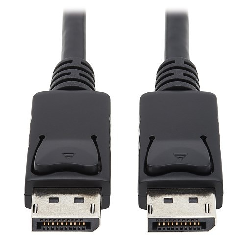 Tripp Lite P580-010 DisplayPort Cable with Latching Connectors, 4K 60 Hz, Male / Male, 10' (3.05m), Black