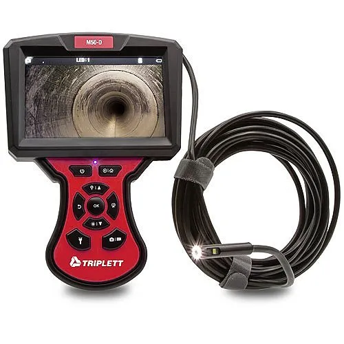 Triplett BR350 5mm HD Borescope Inspection Dual Camera, 5m Cable, IP67, MicroSD Card