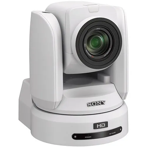 Sony Pro BRC-H800/WPW Full HD PTZ Camera, 1.0-Type Exmor R CMOS Sensor, PoE+, White