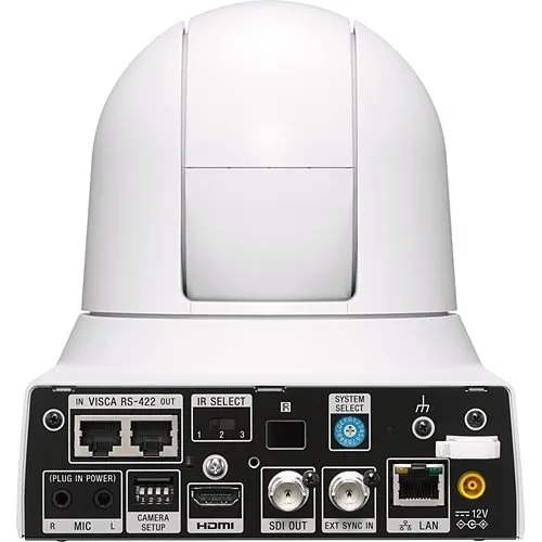 Sony Pro BRC-X400 4K PTZ Network Camera with NDI and HX Capability, 80x Zoom, PoE+, White