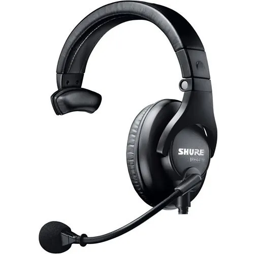 Shure BRH441M-LC Single-Sided Intercom Headset with Dynamic Microphone, 6-Pin Connector