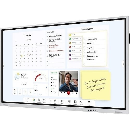Samsung LH75WMBWLGCXZA 75" Interactive Flip Pro 4K UHD Display for Education and Business