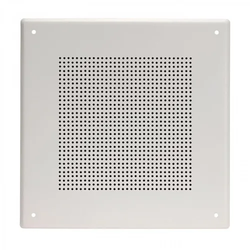 Quam BS8WS Square Stud Mount Bafﬂe for 8" O.D. Loudspeakers, White Powder Coat ﬁNish