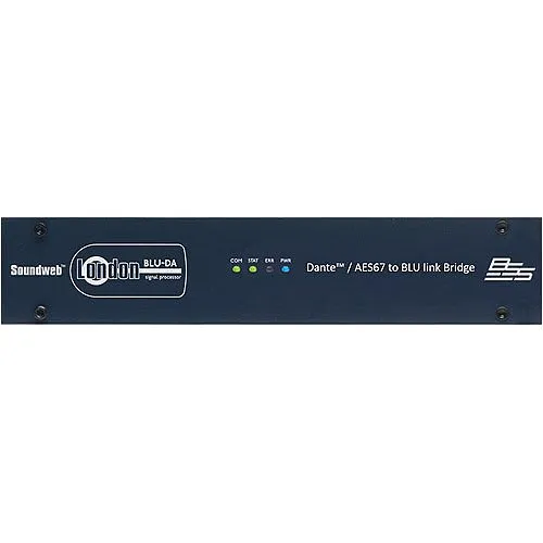 BSS BSSBLU-DANFX BSS BLU-DA Dante AES67 to BLU Link Bridge, EN 54-16 Compliant for Life Safety Applications