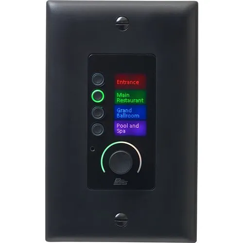 BSS BSSEC4BV-BLK-M BSS EC-4BV Ethernet Controller with Buttons and Volume Control, Black
