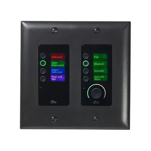 BSS BSSEC8BV-BLK-M BSS EC-8BV Soundweb Contrio Ethernet Controller with Buttons and Volume Control
